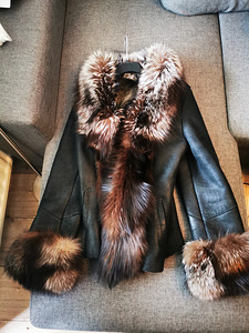 Женское пальто/куртка из натурального меха кролика