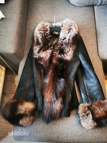 Женское пальто/куртка из натурального меха кролика (фото #1)