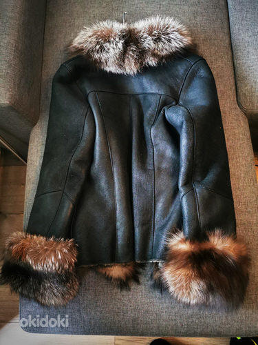 Женское пальто/куртка из натурального меха кролика (фото #3)