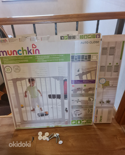 Munchkin защитные ворота +14 cm удленитель и Baby Dan Alma