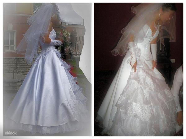 Красивое свадебное платье на размер XS (фото #2)