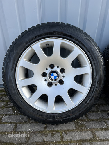 Легкосплавные диски BMW style 60 + шипованные шины Hankook (фото #2)