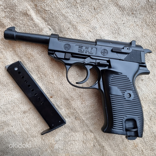 Стартовый пистолет БРУНИ-1200 Р38 8мм П.А.К. (реплика Walther P38) (фото #1)