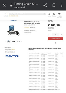 DAYCO KTC1100 Mootori keti komplekt BMW N47 jaoks (5 foto / 5)