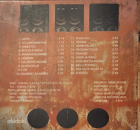 TAIFYN ÜNO - Компакт-диск «Пальцы». НОВЫЙ (фото #3)