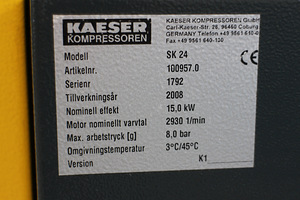 KRUVIKOMPRESSOR KAESER SK 24 (8 foto / 10)