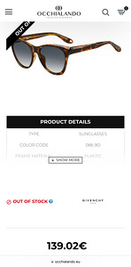 Päikeseprillid Givenchy GV 7068/S (5 foto / 7)