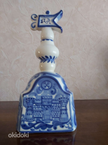 Gzhel, suveniiripudel KRONSTADT viinale, haruldus