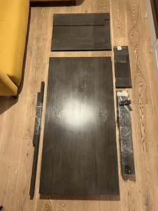 Letikõrgune söögilaud riiulitega (2 foto / 6)