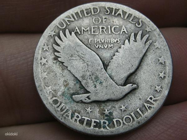 25 senti USA.(1916-1930) ???.Aasta kirjutatakse üle.Hõbe. (foto #2)