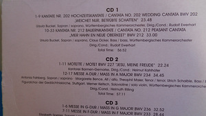 J.S.BACH ja W.A.MOZART 3-cd-sets.UUED. (6 foto / 10)