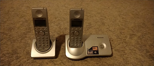 Panasonic juhtmevaba lauatelefon kahe toruga (1 foto / 1)