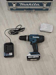 Akutrell Makita HP488D009 + Aku 2tk 18V 1,5Ah + laadija (3 foto / 9)