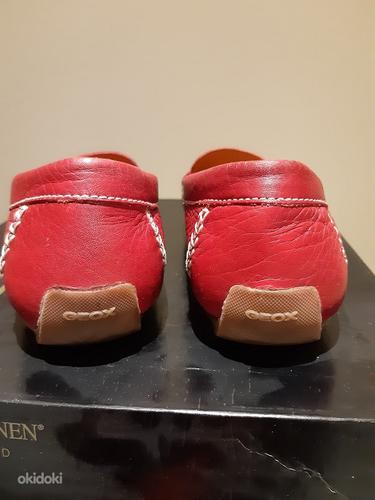 Красные кожаные туфли Geox (фото #7)