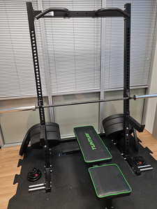 Комплект Squat rack, Barbell, Bench, Weights (1 фото из 1)