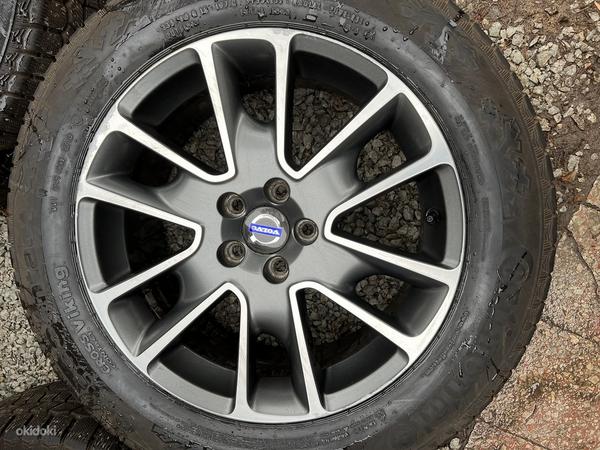 18" оригинальные диски Volvo 5x108 + пластинчатые шины 235/60/18 (фото #4)