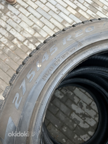 275/45/20 Шипованные шины Pirelli 9,5 мм, как новые (фото #4)