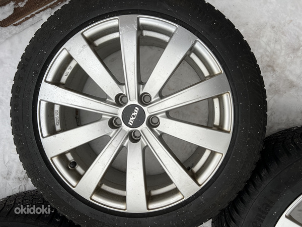 18" колеса OXXO 5x108 + шипованные шины 215/55/18 (фото #3)