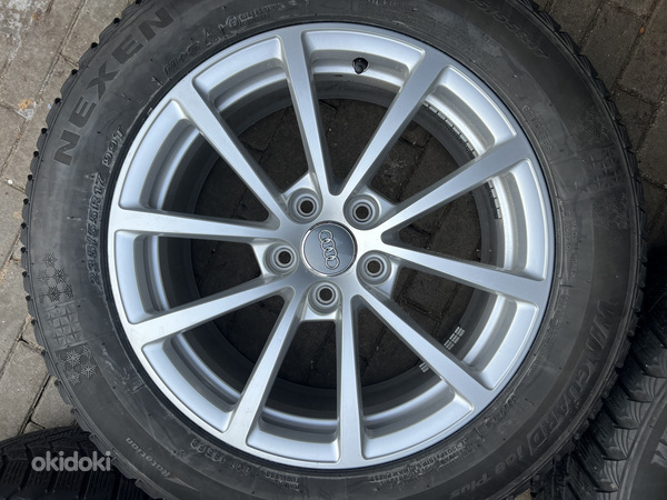17" оригинальные диски Audi 5x112 + шины 235/55/17 (фото #3)