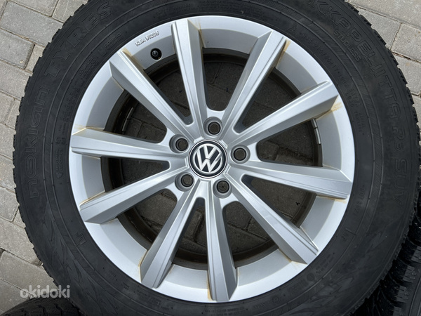 17" Volkswagen originaalveljed 5x112 + lamellrehvid 215/65 (foto #1)