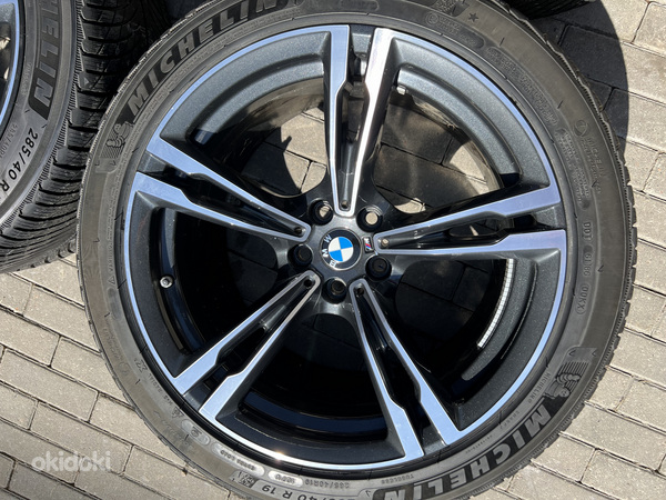 19" оригинальные диски 5x112 BMW style 705m + плоские шины (фото #1)