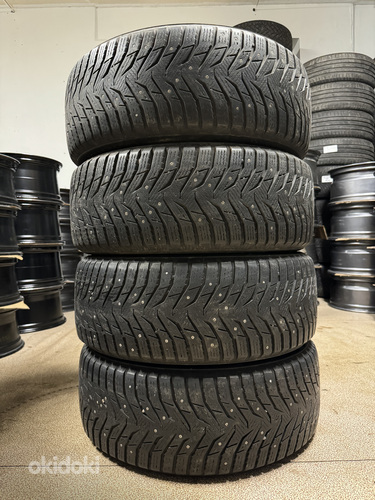 225/55/17 шипованные шины Kumho 5,5-6,5 мм