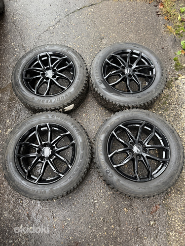 17" диски Rial 5x110 + шипованные шины 215/65/17 (как новые)