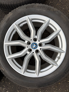 19" оригинальные диски BMW style 734 5x112 + Continental m+s (1 фото из 10)