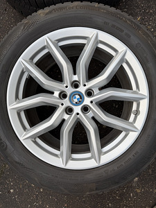 19" оригинальные диски BMW style 734 5x112 + Continental m+s (2 фото из 10)