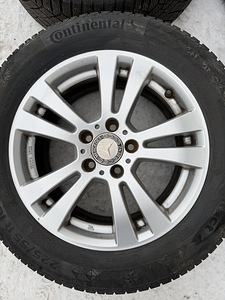 16" диски Mercedes-Benz 5x112 + шины 225/55/16 (2 фото из 8)