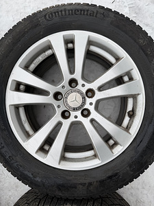16" диски Mercedes-Benz 5x112 + шины 225/55/16 (3 фото из 8)