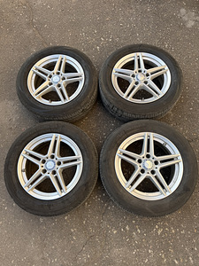 16" диски Mercedes-Benz 5x112 + летние шины 205/60/16 (5 фото из 9)