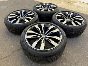 20" оригинальные диски Volkswagen 5x112 + летние шины 255/40/20 (2 фото из 10)