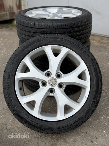 17" Mazda originaalveljed 5x114,3 + suverehvid 205/50/17