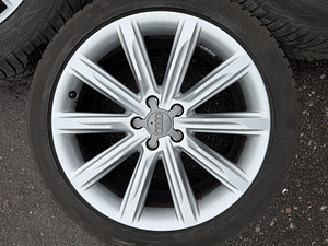 19" оригинальные диски Audi 5x112 + 235/45/19 m+s 6-7мм (5 фото из 9)
