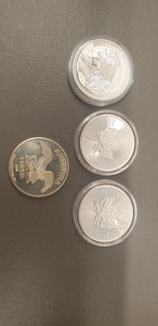 Hõbemündid hõbe 999 (9 foto / 9)