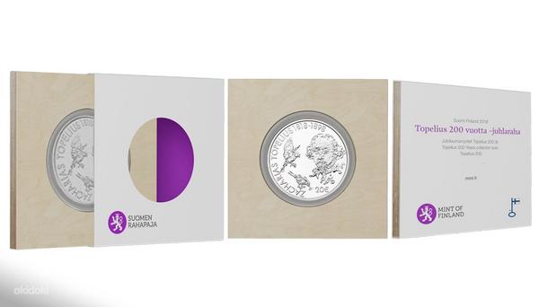 2018 Топелиус Финляндия 20 евро серебряная монета серебро 92 (фото #3)