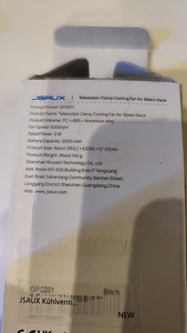 JSAUX Steam deck cooler 2000mah akuga (5 foto / 5)