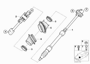 Пластмассовое кольцо BMW e39 e38 e53 2 шт (2 фото из 2)