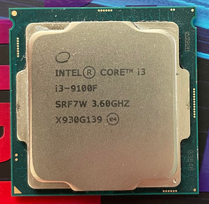 Intel i3 9100F, 4c/4t, 3.60/4.20GHz, LGA 1151-2 (1 foto / 2)