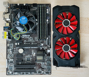 Intel i5 4670 + MB H87 + 16GB DDR3 + RX 570 4GB (1 foto / 2)