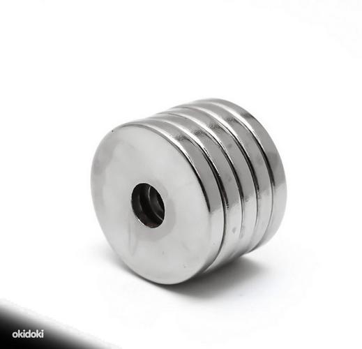 Tugevam magnet maailmas N52 20x3mm auk 5mm (foto #2)
