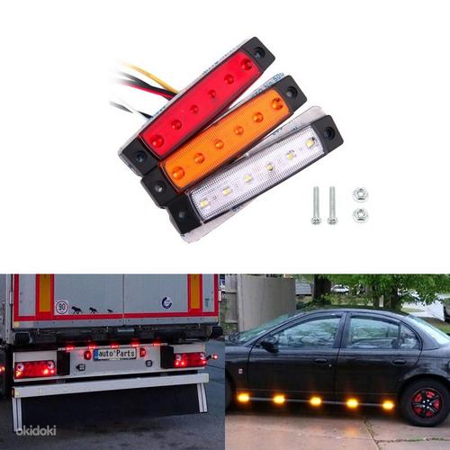 4шт 12V-24V LED фонари для автобуса, грузовика или прицепа (фото #1)