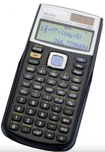 Kalkulaator SR-270X, 274 funktsiooni Citizen