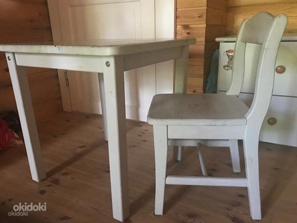 Täispuidust laud+2 tooli (foto #1)