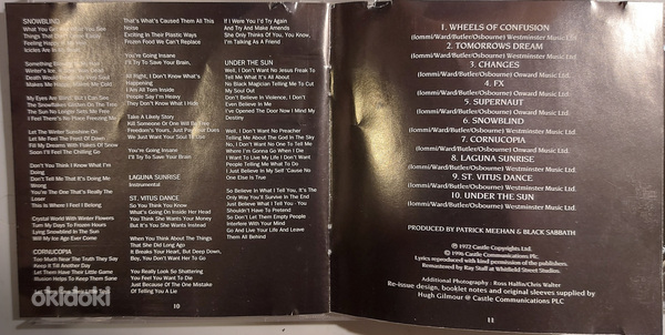 Компакт-диск Black Sabbath, Том 4 (фото #6)