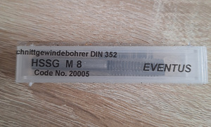 Метчик EVENTUS DIN 352 HSSG M8 (1 foto / 2)