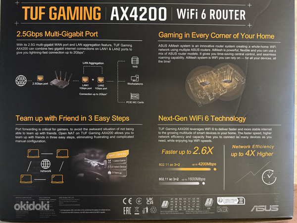 Ruuter Asus TUF GAMING AX4200