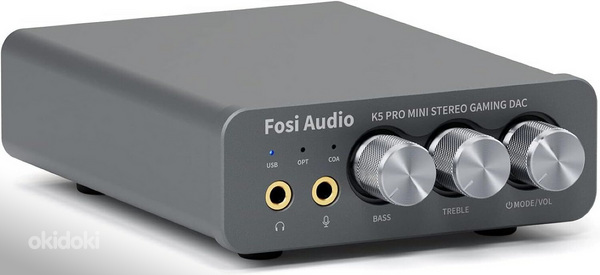 Fosi Audio K5 Pro Gaming DAC ЦАП Усилитель для наушников Мини (фото #1)