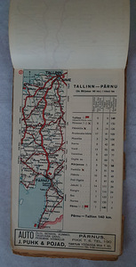 EESTI TEEDE KAART 1934 (8 foto / 10)